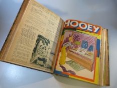 Bound set of American Hooey comic / magazines from the 1930's