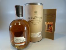 Scotch Whisky:1987 vintage from Glenrothes distillery in Speyside bottled in the year 2000 at 43% in