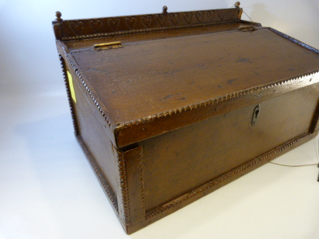 Victorian pine stationary box - Image 3 of 5