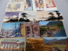 Collection of vintage postcards on Europe and Continental