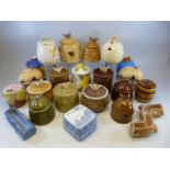 Large selection of Honey pots to include names such as Shelley etc