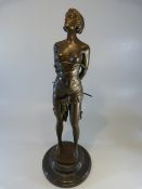 Art Deco Style Bronze of a semi-clad lady with head back, eyes closed, signed Bruno Zach, Height (