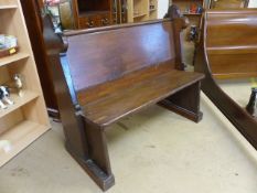 Antique church pew