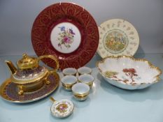 Collectable china - To include Limoges Lanternier bowl, Limoges Tea Dish, Royal Doulton Libra Plate,