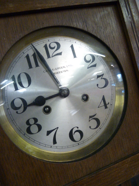 Oak cased mid century bracket clock - Image 2 of 4