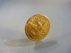 A USA five dollar gold coin, 1901