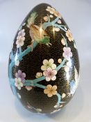 Large oriental Cloisonne Egg (no stand) A/F