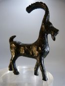 Cold painted brass mountain goat