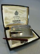 Ronson Varaflame lighter in case