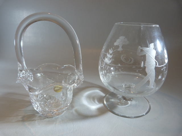 Selection of decorative cut glass crystal wares to include - glasses, salts and vases etc - Image 8 of 10