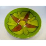 Poole Pottery Delphis Bowl in Green.