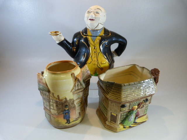 Royal Doulton Australia registered series vase, Royal Doulton Old Curiosity Shop jug and a Novelty