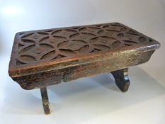 Early 19th century carved footstool