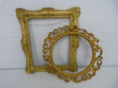 Two Antique Gilt and Gesso wood pictures frames