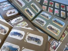 Collection of Early Cigarette card albums containing many names. Usual - Player's, Wills, Lambert