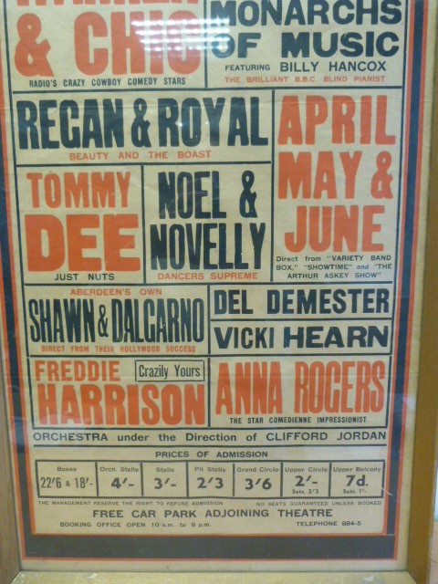 Theatre Interest - Original poster from Tivoli Theatre of Varieties, Aberdeen dated week - Image 3 of 3
