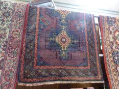 Old Baluchi carpet measuring approx 134 x 90cm