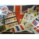 Cigarette Silks - To include BDV 'Ceramic Art', 'Heraldic Series', 'Town Arms', 'World Flags',