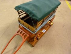 Handmade model of a cart 'Polperro Horse Bus'