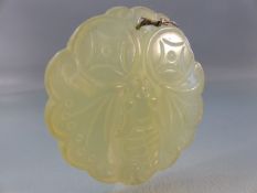 Unusual Jade Pendant in the form of a butterfly .