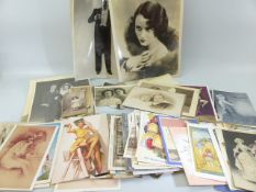 Small collection of Antique photos and postcards