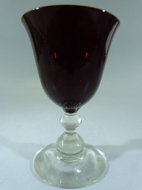 Cranberry Glassware - to include Jugs and small cups. Also to include a Maltese glass bud vase - Image 7 of 11