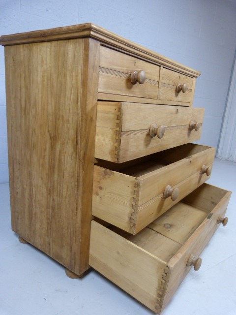 Satinwood chest of five drawers - Image 6 of 7