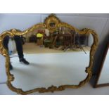 Rococo style Gilt framed mirror