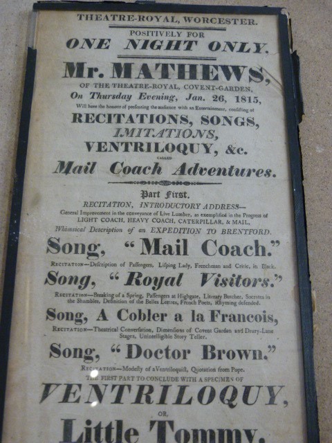 Theatre Interest - from Theatre Royal, Worcester Dated Jan 26th 1815 - Image 2 of 3