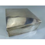 Hallmarked silver cigarette box A/F. Marked for Chester 1929 by Charles Perry & Co