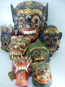 Collection of assorted Indonesian Masks