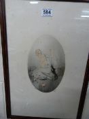 Limited Edition hand signed French framed print no 112/500 'Taquinerie' signed Nicot.