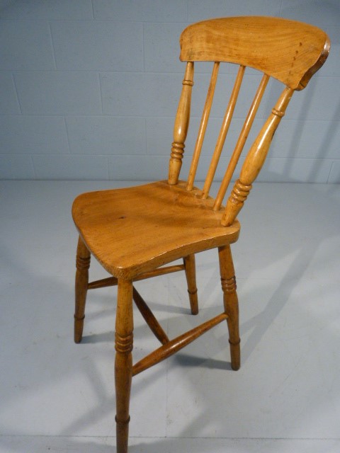 Childs punishment type chair with high stick back and long legs. - Image 5 of 7