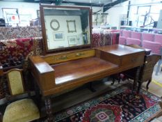 Unusual Edwardian and later dressing table. The dressing table put together from several pieces of