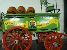 Handmade model cart of a Beer wagon Steward and Patteson ltd