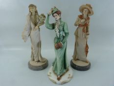 Noritake figure of a lady along with Two Royal Doulton Ladies 'From This Day Forth and Vanessa' with