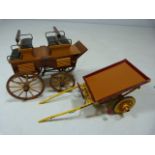Two Model cart - One of a coach and the other a Merchants cart