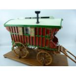 Handmade wooden gypsy cart