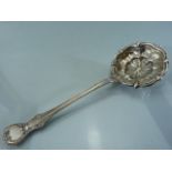 Silver Sifting spoon - Foreign silver marks possibly Russian. Maker OPH. Approx weight - 42g