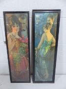 Pair of Parisian fashion prints