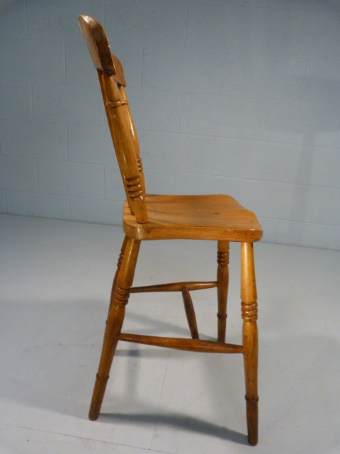Childs punishment type chair with high stick back and long legs. - Image 4 of 7