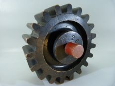 19th Century antique wooden cog no. 2014