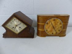 Rare 4 bob 1930's Radio Money Box along with one other clock