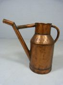French copper watering can Early 19th century in the 'Lantern' shape