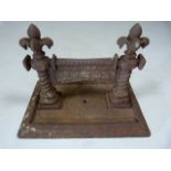 Victorian cast iron foot scraper.