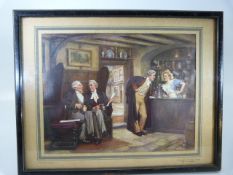Reproduction print by A.L Grace 'Called to the Bar'