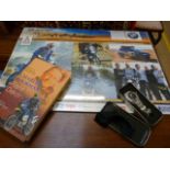 Dakar motorbike racing - Signed poster and book from Charlie Boorman also to include a Dakar watch