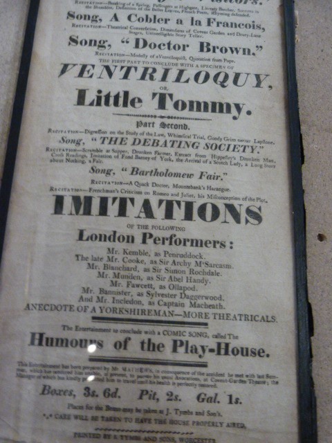 Theatre Interest - from Theatre Royal, Worcester Dated Jan 26th 1815 - Image 3 of 3