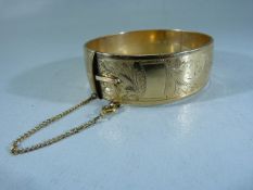 9ct Gold plated bangle by H G & S.