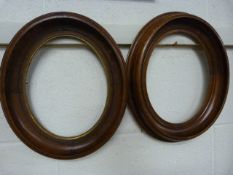 Pair of North American Victorian Walnut frames.